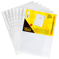 Packung mit 10 extra starken genarbten Dokumentenhüllen im DIN A4 Format.