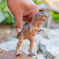 Dinosaurier Spielfiguren/klein, 5 St&uuml;ck, ca. 10 cm, im Beutel