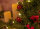 Dekobaum mit 10 LEDs und roten Weihnachtselementen, 35 cm