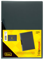 Clipmappe, DIN A4, aus PP, transluzent, schwarz
