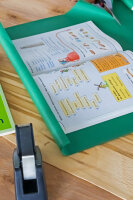 Buchschutz-Papier - 3 Rollen, je 2 m x 50 cm, grün