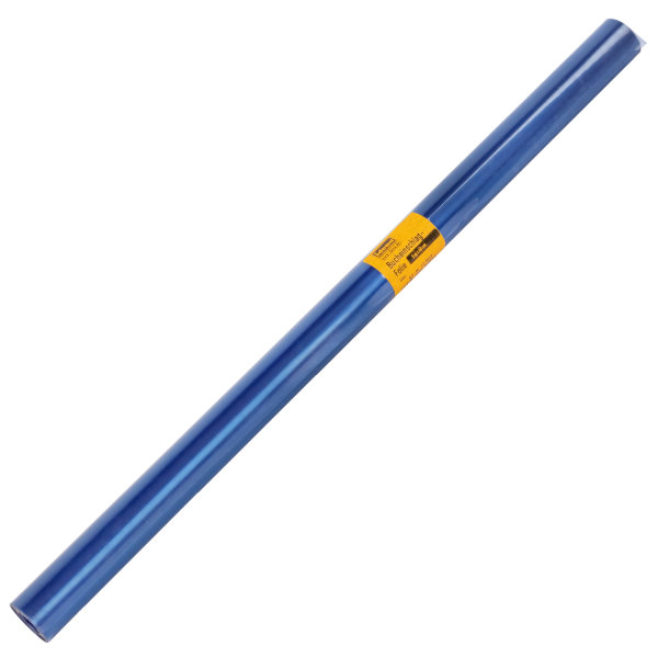 Stabiler Bucheinschlagfolie in Blau, Maße 5 m x 40 cm, ideal zum Einpacken von Büchern und Geschenken