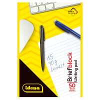 Briefblock im DIN A5 Format mit 50 Blatt, liniert,...