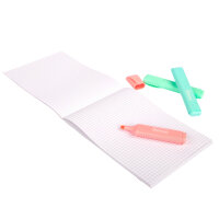 Kariertes DIN A5 Briefpapier mit 50 Blatt und einer Grammatur von 70 g, kopfgeleimt