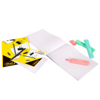 Kariertes DIN A5 Briefpapier mit 50 Blatt und einer Grammatur von 70 g, kopfgeleimt