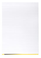 DIN A4 Briefblock mit 50 Blatt, liniert und kopfgeleimt,...
