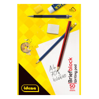 DIN A4 Briefblock mit 50 Blatt und Blanko-Seiten,...