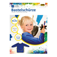 Bastelsch&uuml;rze, Gr&ouml;&szlig;e L, Alter 9-10 Jahre, blau