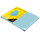 Aufbewahrungsbox mit Deckel, FSC® Recycled, 36 x 28,2 x 17 cm, aus Pappe, faltbar, türkis