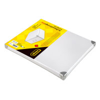 Weiße Aufbewahrungsbox mit Deckel aus recyceltem FSC-Zertifiziertem Material, Maße 36 x 28 x 17 cm