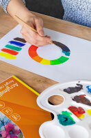Acrylfarben-Set bestehend aus 11 verschiedenen Farben plus Deckweiß für vielfältige Malprojekte