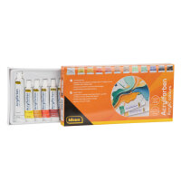 Acrylfarben-Set bestehend aus 11 verschiedenen Farben plus Deckweiß für vielfältige Malprojekte