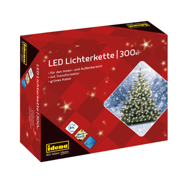 Lichterkette - 300 LEDs, warmweiß