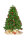 Lichterkette NewTec - Weihnachtsbaum-Überwurf - 280 LEDs, warmweiß