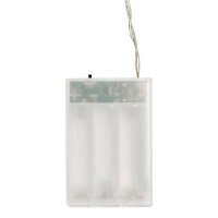 Micro-Lichterkette - 20 LEDs, warmweiß, batteriebetrieben