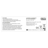 Micro-Lichterkette - 20 LEDs, warmweiß, batteriebetrieben