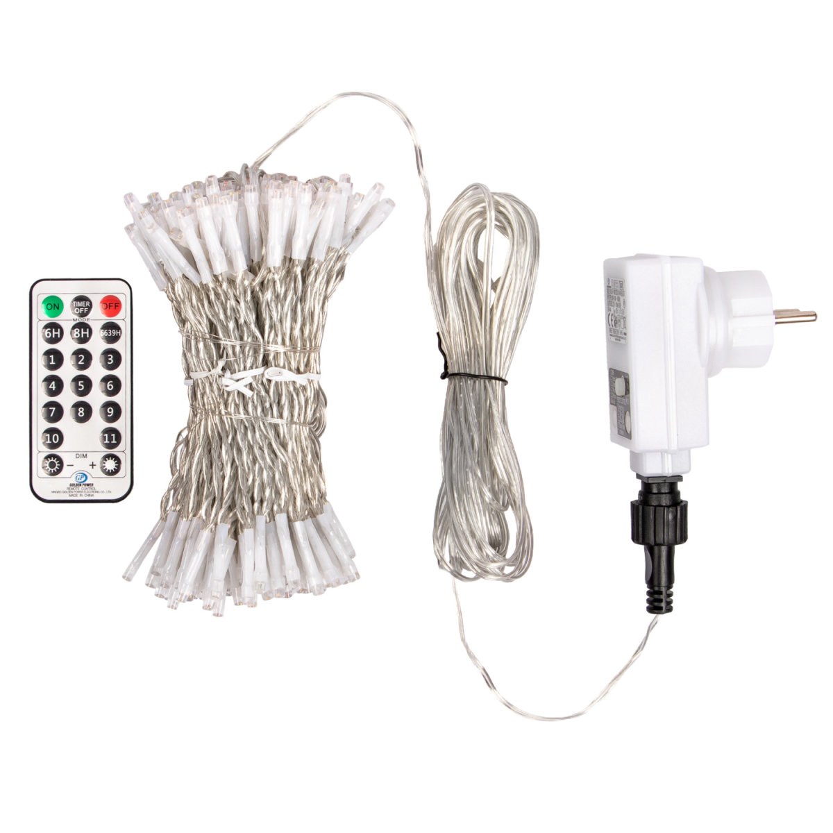 Produktbild von Ideoon Eleganter LED-Lichtervorhang Mit Fernbedienung
