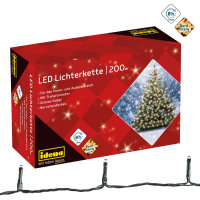 Lichterkette 200 LEDs, bernsteinfarben