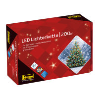 Lichterkette - 200 LEDs, bunt