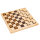 Holzschach- und Damespiel mit doppelseitigem Spielbrett und Figuren aus FSC-zertifiziertem Holz