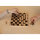 Holzschach- und Damespiel mit doppelseitigem Spielbrett und Figuren aus FSC-zertifiziertem Holz
