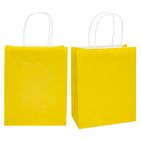 Packung mit 10 Papiertüten in 5 verschiedenen Farben (je 31 x 26 x 12 cm) aus FSC-Mix