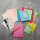 Packung mit 10 Papiertüten in 5 verschiedenen Farben (je 31 x 26 x 12 cm) aus FSC-Mix