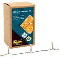 Lichterkette - 10 LEDs, warmwei&szlig;, batteriebetrieben