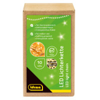 Dekorative Lichterkette mit 10 warmweißen LEDs,...