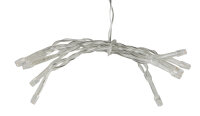 Dekorative Lichterkette mit 10 warmweißen LEDs, batteriebetrieben für eine gemütliche Atmosphäre.