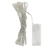 Lichterkette - 10 LEDs, warmweiß, batteriebetrieben
