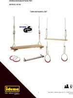 Schaukel-Set mit Turnschaukel, Schaukel und Trapezringen für den Garten