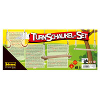 Schaukel-Set mit Turnschaukel, Schaukel und Trapezringen für den Garten
