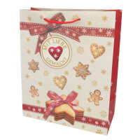 Geschenktasche mit Plätzchenmotiv in...