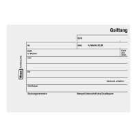 Quittungsblock DIN A6, selbstdurchschreibend, mit...