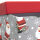 Zwei kleine Weihnachtsmann-Geschenkboxen mit FSC-Mix-Zertifizierung und niedlichem Design