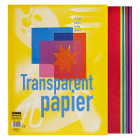 Transparentpapier, DIN A4, 10 Blatt, farbig sortiert