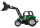 Traktor mit Frontlader - Rückziehmotor, 14 cm, grün