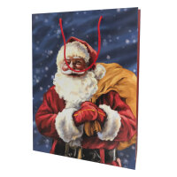 Geschenktasche Weihnachtsmann in Größe L (25 x 34 x 8 cm) aus FSC-Mix Papier mit festlichem Design