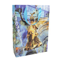 Rechteckige Geschenktasche in mattem Berlin-Design mit...