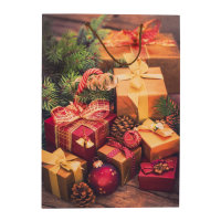 Geschenktasche Weihnachten - sortierte Motive, 18 x 23 x 8 cm, FSC&reg; Mix
