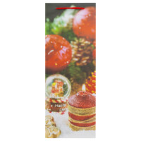 Flaschentasche Weihnachten - sortierte Motive, 35 x 12,5 x 9 cm