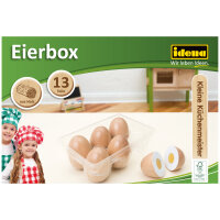 Bunte kleine Küchenmeister Eierbox mit 13-teiligem Set aus Holz, FSC 100% zertifiziert