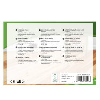 Bunte kleine Küchenmeister Eierbox mit 13-teiligem Set aus Holz, FSC 100% zertifiziert