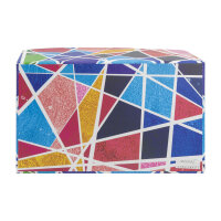 Aufbewahrungsbox in abstraktem Design, Maße 28 x 18 x 13 cm, aus FSC-zertifiziertem Material