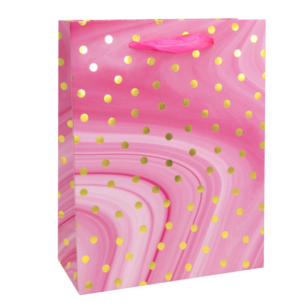 Geschenktasche "Dot" - 23 x 18 x 8 cm, FSC® Mix, pink