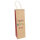 Braune Flaschentasche mit Happy Birthday Aufschrift in Rot und Grün, aus FSC recyceltem Material, Maße: 39 x 12 x 10 cm