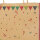 Braune Flaschentasche mit Happy Birthday Aufschrift in Rot und Grün, aus FSC recyceltem Material, Maße: 39 x 12 x 10 cm