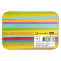 Zwei Aufbewahrungsboxen im Streifen-Design in einem Set aus stabilem FSC-Mix Material