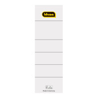 Packung mit 10 Ordner-Rückenschildern in den Maßen 19 x 8 cm für eine übersichtliche Organisation von Akten und Dokumenten